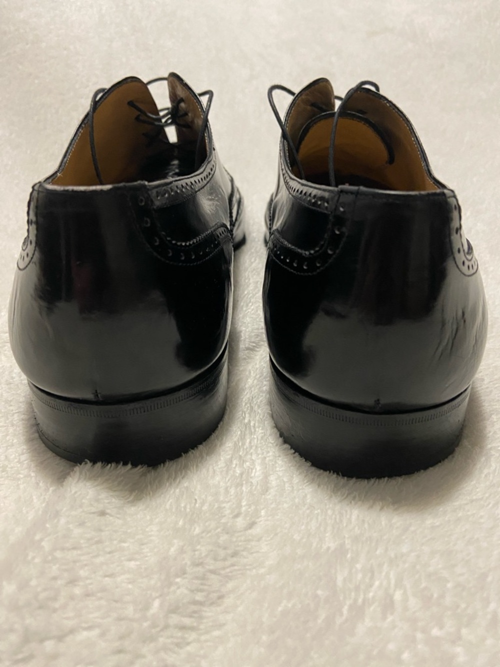 Salvatore Ferragamo Black leather Brogue Oxfords - Picture 3 of 10